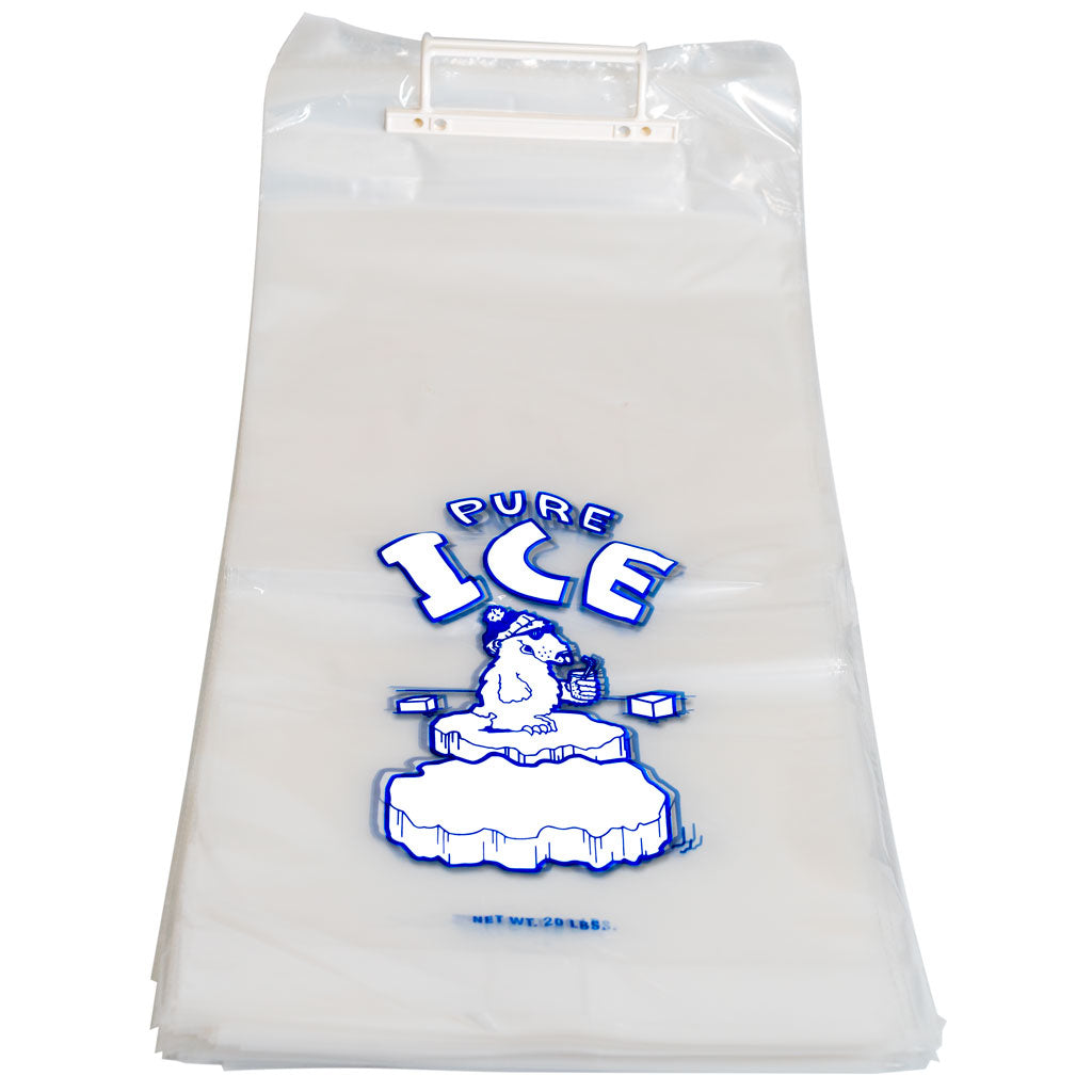 20 lb Ice Bags with Drawstrings 250 BagsCase  Ice Bags Direct