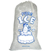 Twenty pound Ice Bags with Cotton Drawstrings Pure Ice Polar Bear