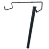 Place metal tube with single hole on horizontal bent end